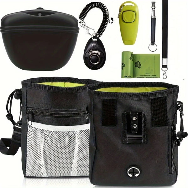 Essential Dog Training Kit — Treat Pouch, Clicker & Guide