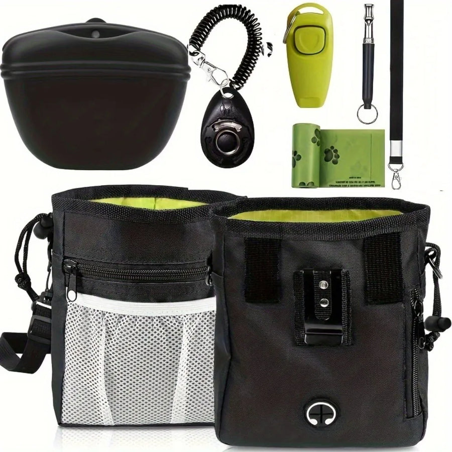 Essential Dog Training Kit — Treat Pouch, Clicker & Guide